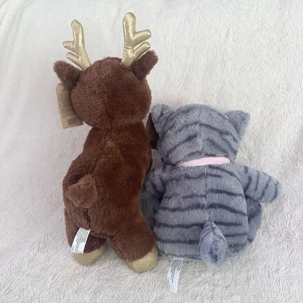 New Petsmart Dog Toys Fortune Reindeer Lucky Cat Squeaker Medium Large Dog Plush